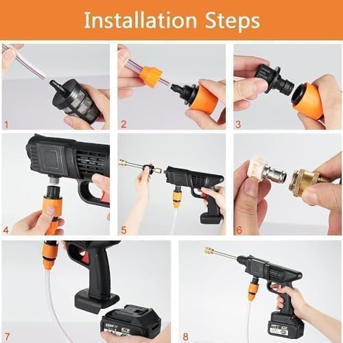 High Pressure Car Washing Gun (Double Battery)
