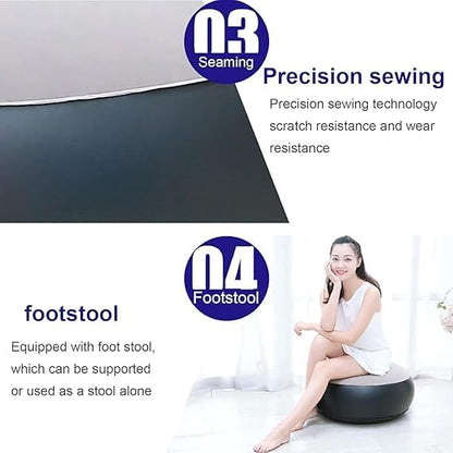 Inflatable Air Sofa Chair with Foot Rest & Electric Pump