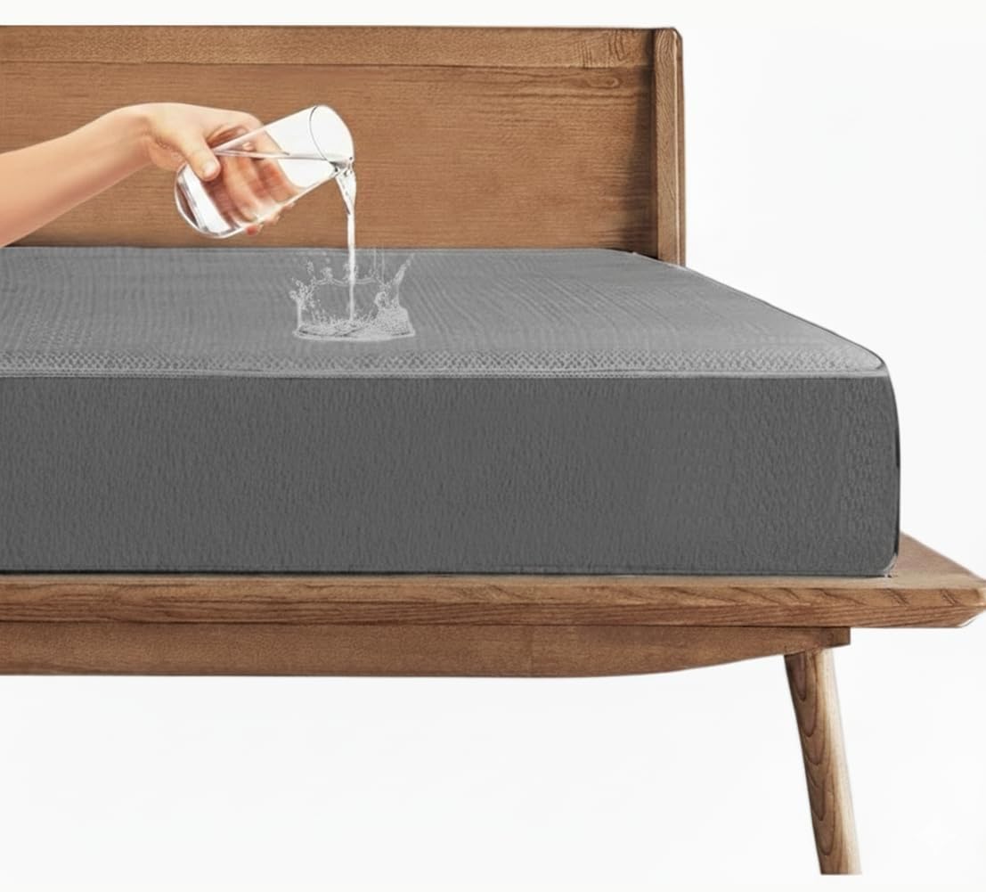 Trance 100% Waterproof Mattress Protector for Double Bed King Size 78x72 Inches |