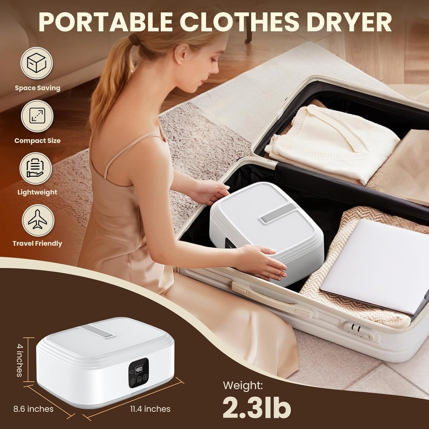 Mini Electric Clothes Dryer – Fast Drying