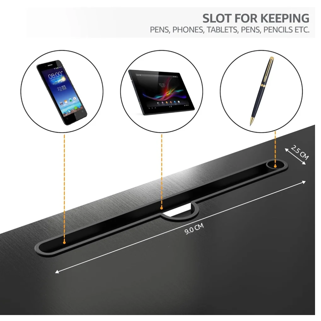 WONDWILD Multi-Purpose Laptop Table – Adjustable Bed & Study Table | Portable DIY Workstation for Home & Office | Easy to Assemble, Black (ADJ)